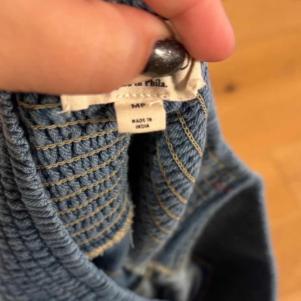 Pilcro Denim Blue Tiered Mini Skirt - Picture 6 of 6
